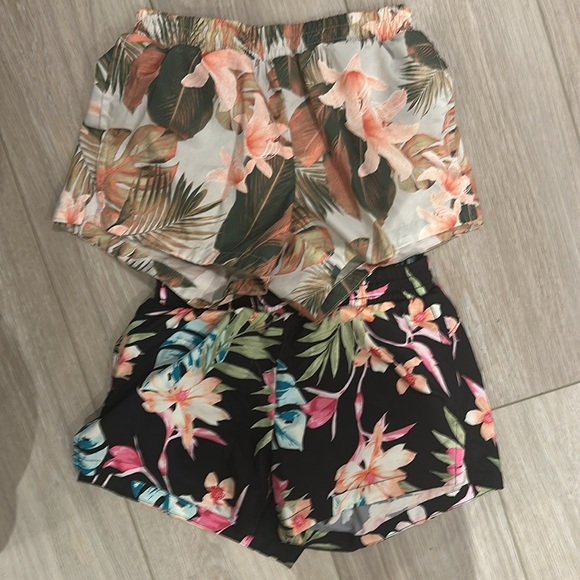 Old Navy Tropical Pink and Green Shorts (set of 2) - Picture 1 of 9